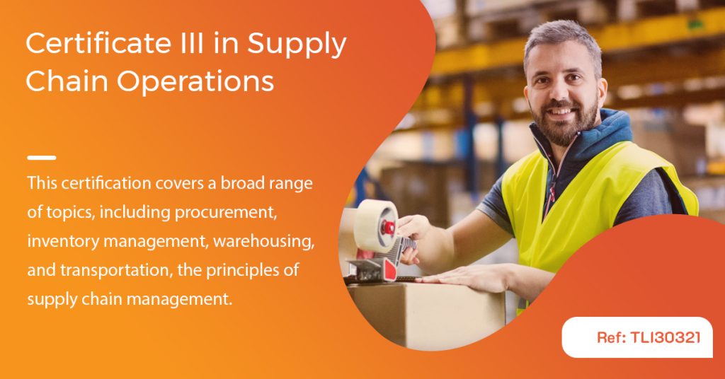 BSI Learning - Certificate III in Supply Chain Operations